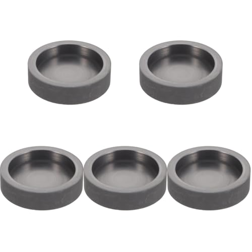 DOITOOL 5 stücke Graphit Tank Barren Formen Runde Graphit Gießform Runde Graphit Barren Formen Silber Barren Form Metallformen Gießen Metall Guss Form Metall Ofen Graphit Tiegel von DOITOOL