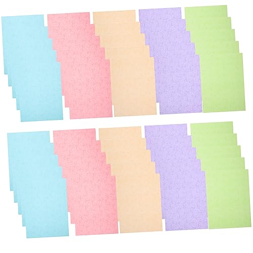 DOITOOL 50 Blatt Buntes Bastelpapier Dekoratives Origami Papier für Geeignet für DIY Malen und Druck Vielseitig Einsetzbar für Schule und Zuhause Zufällige Farbe Zufällige Farbe von DOITOOL