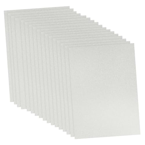 DOITOOL 50 Blatt Diy Origami Karton Packung Silberne Glitzerkarte für Scrapbooking Hochzeitseinladungen und Bastelprojekte und Erwachsene von DOITOOL