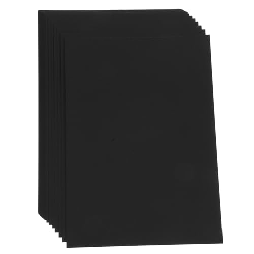 DOITOOL 50 Blatt Halloween-scrapbook-zubehör Schwarzer Karton Zubehör Für Die Kartenherstellung Fomi Für Handbücher Karton-masse Weißer Kartenbestand Farbblock Black Papier von DOITOOL