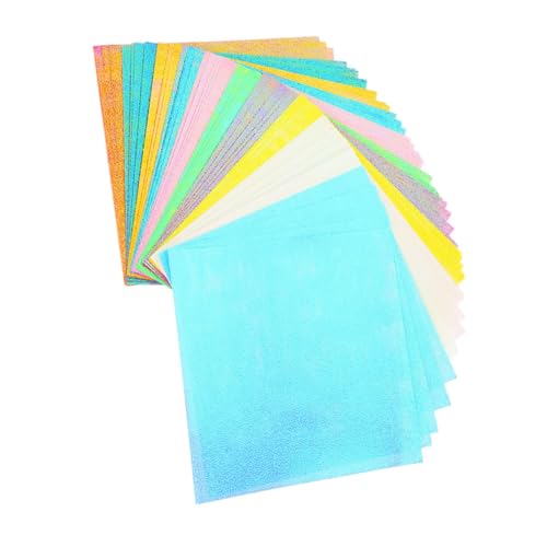 DOITOOL 50 Blatt Origami Papier Glitzer Bastelpapier Quadratisch für DIY Handarbeit Basteln Kreative Faltkunst und Langlebig DOITOOL 50 Blatt Origami Papier Glitzer Bastelpapier Quadratisch für DIY Handarbeit Basteln Kreative Faltkunst und Langlebig von DOITOOL