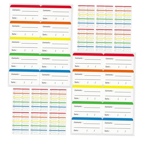 DOITOOL 50 Blatt Selbstklebende Gefrieretiketten Ablösbare Lebensmittelaufkleber für Gefrierschrank Wiederverwendbare Aufkleber für Behälter Beschreibbar für und Küchenorganisation DOITOOL 50 Blatt Selbstklebende Gefrieretiketten Ablösbare Lebensmittelaufkleber für Gefrierschrank Wiederverwendbare Aufkleber für Behälter Beschreibbar für und Küchenorganisation von DOITOOL