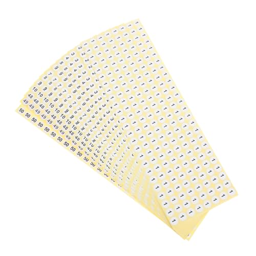 DOITOOL 50 Blatt Zahlenaufkleber Etiketten mit fortlaufender Nummer fortlaufend nummerierte Etiketten selbstklebender Nummernaufkleber nummerierter Aufkleber nummerierte Aufkleber Papier DOITOOL 50 Blatt Zahlenaufkleber Etiketten mit fortlaufender Nummer fortlaufend nummerierte Etiketten selbstklebender Nummernaufkleber nummerierter Aufkleber nummerierte Aufkleber Papier von DOITOOL