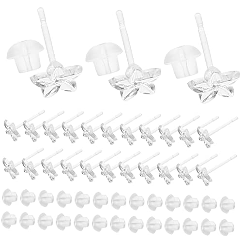 DOITOOL 50 Sätze Transparente Harz Ohrstecker Blumen Ohrstecker mit Ohrstoppern für DIY Schmuckherstellung und Anlässe DOITOOL 50 Sätze Transparente Harz Ohrstecker Blumen Ohrstecker mit Ohrstoppern für DIY Schmuckherstellung und Anlässe von DOITOOL