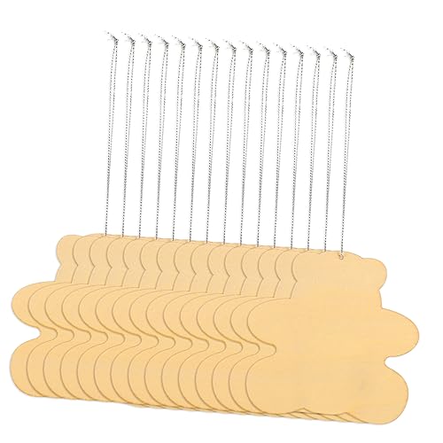 DOITOOL 50 Stück Bärenförmige Holzchips für DIY Unlackierte Graffiti Scheiben Handbemalte Bastelmaterialien für Kreative Holzscheiben für Bastelprojekte von DOITOOL