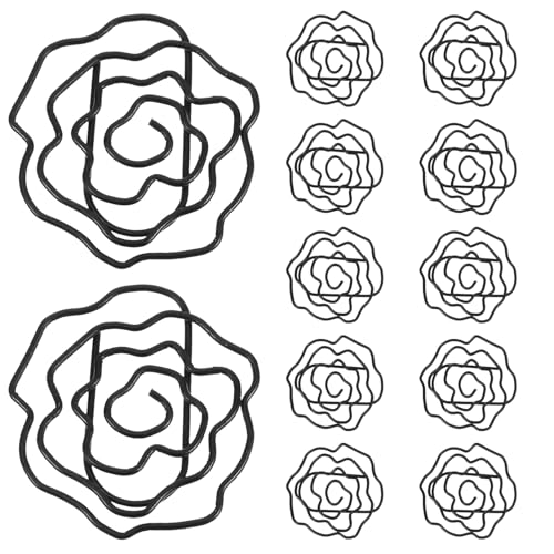DOITOOL 50 Stück Büroklammern In Blumenform Rose Süße Büroklammern Lesezeichen Planerklammer Lustige Seitenmarkierungslasche Für Bürobedarf Schulanfang Dokumente Notizen von DOITOOL