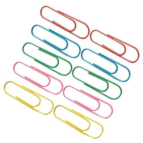 DOITOOL 50 Stück Bunte Büroklammern Leicht Vielseitig Einsetzbar für Schule Büro Zuhause Klammern von Notizen Karten Lesezeichen Diy Deko Zubehör Schönen Farben Zufällige DOITOOL 50 Stück Bunte Büroklammern Leicht Vielseitig Einsetzbar für Schule Büro Zuhause Klammern von Notizen Karten Lesezeichen Diy Deko Zubehör Schönen Farben Zufällige von DOITOOL