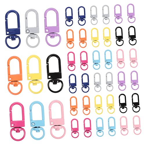 DOITOOL 50 Stück Bunte Karabinerhaken Drehbare Metallverschlüsse für Schlüsselanhänger Taschen Diy Projekte und Schmuckherstellung Rostfrei und Langlebig DOITOOL 50 Stück Bunte Karabinerhaken Drehbare Metallverschlüsse für Schlüsselanhänger Taschen Diy Projekte und Schmuckherstellung Rostfrei und Langlebig von DOITOOL