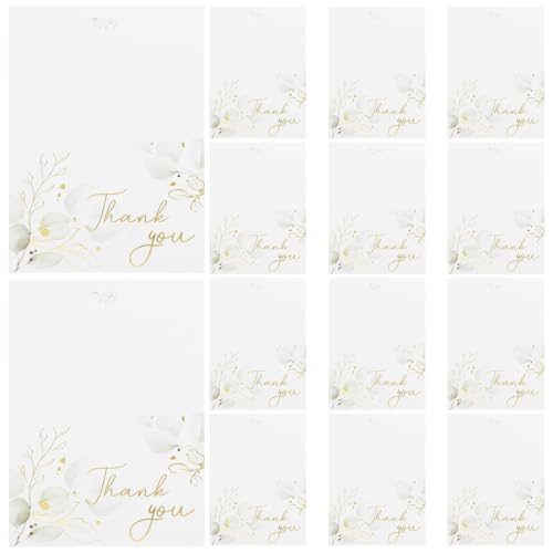 DOITOOL 50 Stück Dankeskarten: Elegante Grußkarten Mit Aquarellblumen Blanko Für Hochzeit Babyparty Lehrer Abschlussfeier Geschäft Urlaub Geburtstag DOITOOL 50 Stück Dankeskarten: Elegante Grußkarten Mit Aquarellblumen Blanko Für Hochzeit Babyparty Lehrer Abschlussfeier Geschäft Urlaub Geburtstag von DOITOOL