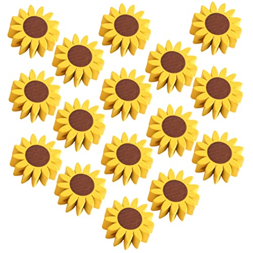 DOITOOL 50 Stück Diy Holzperlen Sonnenblumenform Glatte Bastelperlen für Schmuckherstellung und Projekte für Armbänder und Dekorationen DOITOOL 50 Stück Diy Holzperlen Sonnenblumenform Glatte Bastelperlen für Schmuckherstellung und Projekte für Armbänder und Dekorationen von DOITOOL