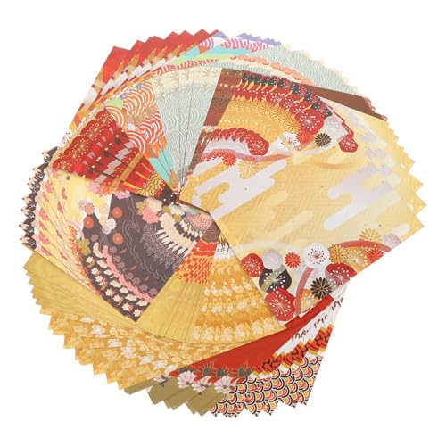 DOITOOL 50 Stück Doppelseitiges Origami Papier Quadratische Bastelpapiere im Chinesischen Stil für DIY Projekte Geeignet für Kreative Bastelarbeiten von DOITOOL