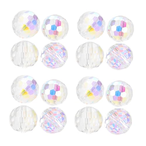DOITOOL 50 Stück Facettierte Kristallperlen Bunte Ab Finish Beads für Diy Armbänder und Ohrringe von DOITOOL
