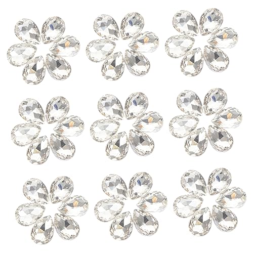 DOITOOL 50 Stück Facettierte Kristallperlen zum Auffädeln Tropfenförmige Glasrhinestones für DIY Kleidung Schmuck und Hochzeitskleider Glitzernde Applikationen zum Basteln DOITOOL 50 Stück Facettierte Kristallperlen zum Auffädeln Tropfenförmige Glasrhinestones für DIY Kleidung Schmuck und Hochzeitskleider Glitzernde Applikationen zum Basteln von DOITOOL