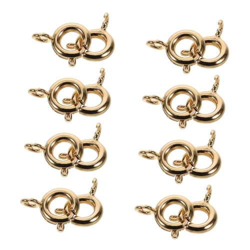 DOITOOL 50 Stück Federringverschlüsse, Metallfederverschlüsse, Geschlossener Ring, Offener Runder Federring Für Schmuckherstellungszubehör DOITOOL 50 Stück Federringverschlüsse, Metallfederverschlüsse, Geschlossener Ring, Offener Runder Federring Für Schmuckherstellungszubehör von DOITOOL