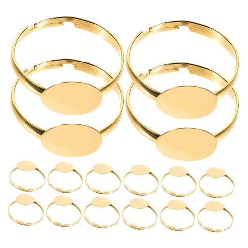 DOITOOL 50 Stück Flache Basis Ringrohlinge Verstellbare Bandbefunde DIY Schmuckfassungen Fassungen Für Eheringe Versprechensringe DOITOOL 50 Stück Flache Basis Ringrohlinge Verstellbare Bandbefunde DIY Schmuckfassungen Fassungen Für Eheringe Versprechensringe von DOITOOL