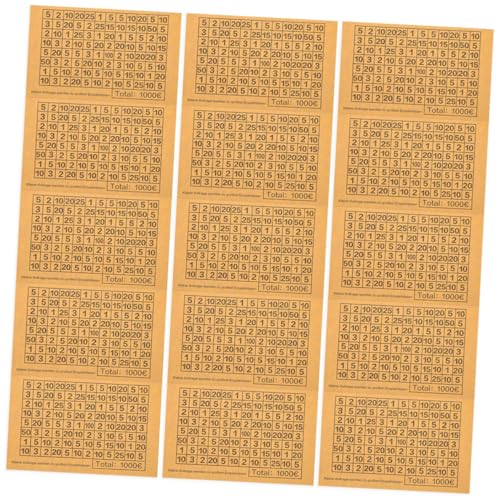 DOITOOL 50 Stück Geldspar Aufkleber mit Zahlen Selbstklebend für Münzboxen Langlebige Etiketten für Sparschwein und DIY Sparprojekt Beige zur Organisation von Sparzielen und DOITOOL 50 Stück Geldspar Aufkleber mit Zahlen Selbstklebend für Münzboxen Langlebige Etiketten für Sparschwein und DIY Sparprojekt Beige zur Organisation von Sparzielen und von DOITOOL