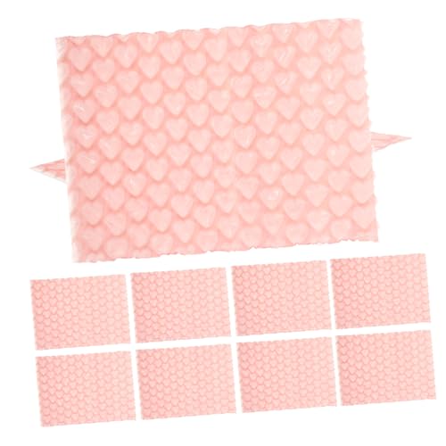 DOITOOL 50 Stück Gepolsterte Versandtaschen mit Herzmuster Dicke Luftpolster umschläge Kleine Bubble Mailer Stoßdichte Verpackungstaschen für Sicheren Versand Farbenfrohe Verpackung von DOITOOL