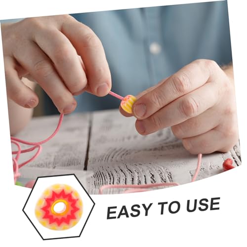 DOITOOL 50 Stück Glasperlen Kürbisform Gelb für Diy Schmuckherstellung Langlebige Spacer Perlen zum Basteln von Armbändern und Halsketten Kreative Schmuckperlen für Handarbeiten von DOITOOL