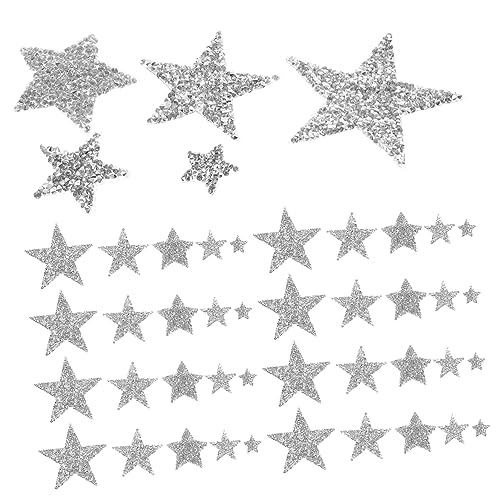 DOITOOL 50 Stück Glitzer Bügelbilder mit Strass für Kleidung Hüte Taschen Fünfzackige Sternaufnäher Diy Applikationen Einfache Anwendung für Kreative Projekte DOITOOL 50 Stück Glitzer Bügelbilder mit Strass für Kleidung Hüte Taschen Fünfzackige Sternaufnäher Diy Applikationen Einfache Anwendung für Kreative Projekte von DOITOOL