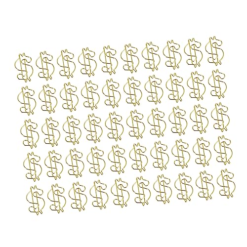 DOITOOL 50 Stück Goldene Design Büroklammern aus Elektroplattiertem Kreative Aktenklammern Form Praktische Büroklammern für Dokumentenorganisation und Notizbücher DOITOOL 50 Stück Goldene Design Büroklammern aus Elektroplattiertem Kreative Aktenklammern Form Praktische Büroklammern für Dokumentenorganisation und Notizbücher von DOITOOL