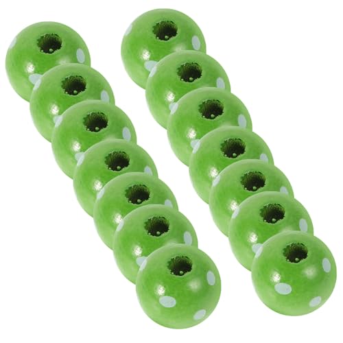 DOITOOL 50 Stück Grüne Holzperlen mit Weißen Punkten Runde Abstandshalter für DIY Schmuckherstellung Irisches Design Vielseitig Einsetzbare Bastelperlen für Halsketten und Dekoration DOITOOL 50 Stück Grüne Holzperlen mit Weißen Punkten Runde Abstandshalter für DIY Schmuckherstellung Irisches Design Vielseitig Einsetzbare Bastelperlen für Halsketten und Dekoration von DOITOOL