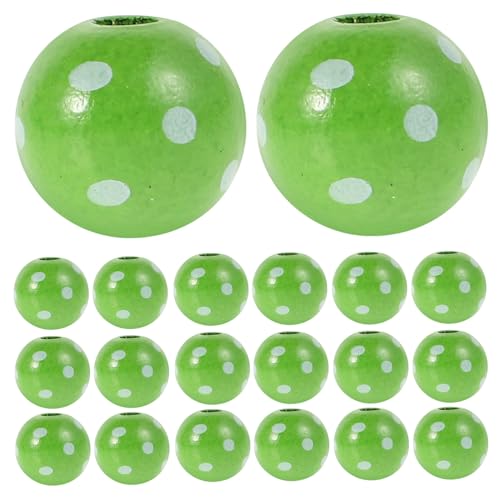 DOITOOL 50 Stück Grüne Holzperlen mit Weißen Tupfen Große aus Robustem Holz für St Patrick's Day Schmuck DIY Bastelperlen für Partydekoration und Irische Festlichkeiten DOITOOL 50 Stück Grüne Holzperlen mit Weißen Tupfen Große aus Robustem Holz für St Patrick's Day Schmuck DIY Bastelperlen für Partydekoration und Irische Festlichkeiten von DOITOOL
