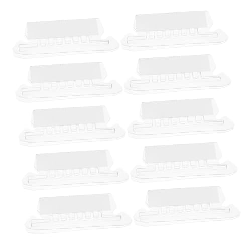 DOITOOL 50 Stück Hängeregistraturlaschen Und -einsätze Datei Ordneretiketten Zum Aufhängen Etiketten Für Ordner Ordnerregister Für Hängemappen Hängend Registerkarten Transparent Plastik von DOITOOL