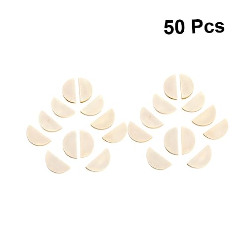 DOITOOL 50 Stück Halbkreis Holzstückchen für Diy Schmuck Modellbau und Schlüsselanhänger Unvollendete Holzperlen für Frauen und Mädchen Leicht Gelb zum Basteln DOITOOL 50 Stück Halbkreis Holzstückchen für Diy Schmuck Modellbau und Schlüsselanhänger Unvollendete Holzperlen für Frauen und Mädchen Leicht Gelb zum Basteln von DOITOOL