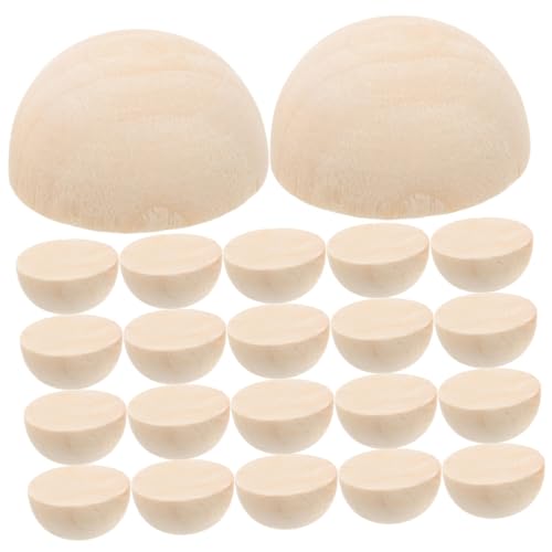 DOITOOL 50 Stück Halbkugeldekoration Hochzeit Unvollendete Runde Ball Basteln Hälfte Runden Sportliche Perle Mini-halbkugelperlen Polystyrolkugeln Lose Halbperlen Runde Kugel Holz DOITOOL 50 Stück Halbkugeldekoration Hochzeit Unvollendete Runde Ball Basteln Hälfte Runden Sportliche Perle Mini-halbkugelperlen Polystyrolkugeln Lose Halbperlen Runde Kugel Holz von DOITOOL