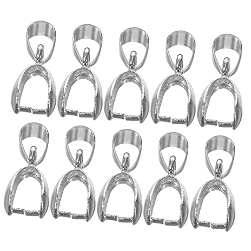 DOITOOL 50 Stück Halsketten-anhänger- Schließe Hängend Reiz Für Schlüssel Silber Schmuck Halskette Charms-links Prise Clipverschluss Bügel Verschlussverbinder Legierung Silver DOITOOL 50 Stück Halsketten-anhänger- Schließe Hängend Reiz Für Schlüssel Silber Schmuck Halskette Charms-links Prise Clipverschluss Bügel Verschlussverbinder Legierung Silver von DOITOOL