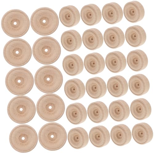 DOITOOL 50 Stück Handgefertigtes -Holzrad Spielzeugrad Radspielzeug Bastelräder aus Holz Holzräder zum Basteln Räder für das Handwerk hölzern Khaki DOITOOL 50 Stück Handgefertigtes -Holzrad Spielzeugrad Radspielzeug Bastelräder aus Holz Holzräder zum Basteln Räder für das Handwerk hölzern Khaki von DOITOOL