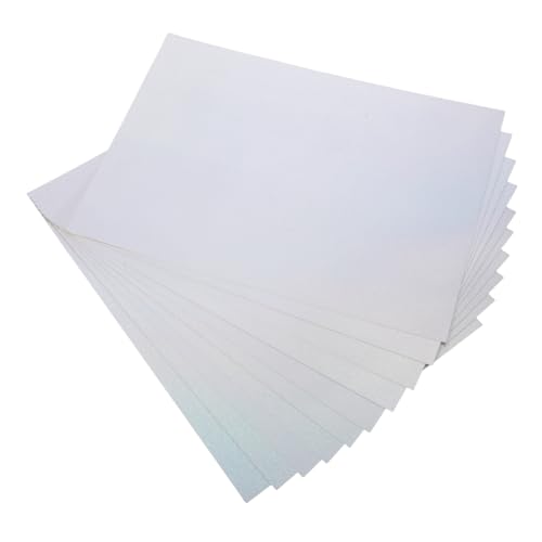 DOITOOL 50 Stück Holographisches Metallic-kartonpapier Spiegelnde Oberfläche Leicht Vielseitig für DIY Kunsthandwerk Scrapbooking Partydekoration Kompatibel mit Tintenstrahldruckern von DOITOOL