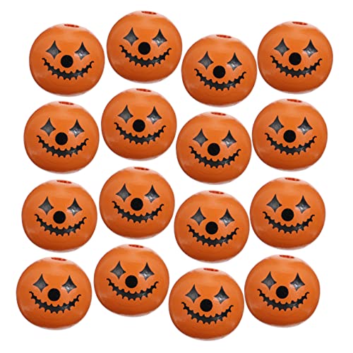 DOITOOL 50 Stück Holzperlen Halloween-Glühen halloween basteln halloween decor Geschenkideen schmuck handgefertigte Halloween-Perlen Halloween lose Perlen hölzern Orange DOITOOL 50 Stück Holzperlen Halloween-Glühen halloween basteln halloween decor Geschenkideen schmuck handgefertigte Halloween-Perlen Halloween lose Perlen hölzern Orange von DOITOOL