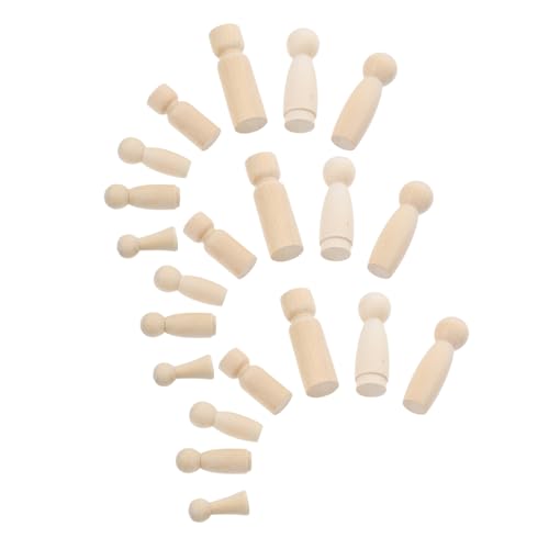 DOITOOL 50 Stück Holzpuppenanzug Holzfiguren Holzhandwerk unvollendete Peg-Leute Holzpflöcke basteln hölzern Brown DOITOOL 50 Stück Holzpuppenanzug Holzfiguren Holzhandwerk unvollendete Peg-Leute Holzpflöcke basteln hölzern Brown von DOITOOL