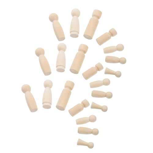 DOITOOL 50 Stück Holzpuppenanzug Holzpflöcke Basteln Unvollendetes Holzhandwerk Holzfiguren Unvollendete Peg-leute Hölzern DOITOOL 50 Stück Holzpuppenanzug Holzpflöcke Basteln Unvollendetes Holzhandwerk Holzfiguren Unvollendete Peg-leute Hölzern von DOITOOL