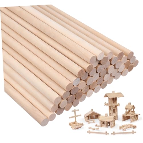 DOITOOL 50 Stück Holzstäbe Birkensperrholz Ungeschliffen DIY Rohlinge für Bastelprojekte Natürliche Holzstäbe zum Basteln und Dekorieren DOITOOL 50 Stück Holzstäbe Birkensperrholz Ungeschliffen DIY Rohlinge für Bastelprojekte Natürliche Holzstäbe zum Basteln und Dekorieren von DOITOOL