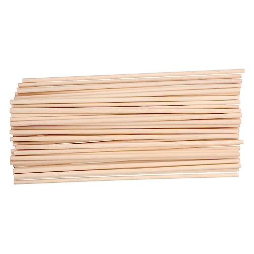 DOITOOL 50 Stück Holzstäbe für Diy Bastelprojekte Natürliche Polierte Holzstäbchen für Kreative Handarbeiten und Modellbau für Dekoration und Bastelideen von DOITOOL