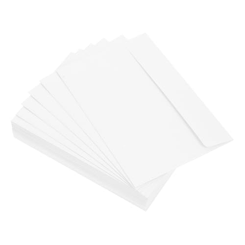 DOITOOL 50 Stück Kartonumschläge Karte Einladung Umschläge aus Pappe Mailer Hochzeits-Umschlagsiegel Briefumschläge Briefumschlag braune Umschläge Papier Weiß von DOITOOL