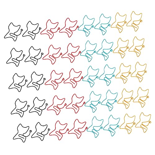 DOITOOL 50 Stück Katzenförmige Büroklammern Lustige Tierdesign Clips für Schreibwaren Dekoration und Lesezeichen für Schule Büro und für Katzenliebhaber Zufällige Farbe DOITOOL 50 Stück Katzenförmige Büroklammern Lustige Tierdesign Clips für Schreibwaren Dekoration und Lesezeichen für Schule Büro und für Katzenliebhaber Zufällige Farbe von DOITOOL