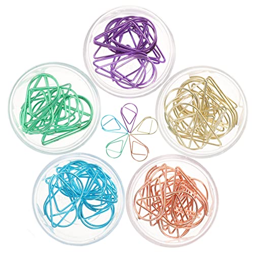 DOITOOL 50 Stück Kreative Metall Papierklammern Roségold Lila Grün Blau und Gold Praktische Clips für Büro Schule und DIY Projekte für Fotos Notizen und Memos DOITOOL 50 Stück Kreative Metall Papierklammern Roségold Lila Grün Blau und Gold Praktische Clips für Büro Schule und DIY Projekte für Fotos Notizen und Memos von DOITOOL