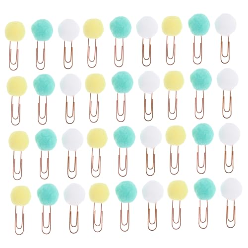 DOITOOL 50 Stück Kreatives Lesezeichen süße Lesezeichen lustiges Lesezeichen farbige Büroklammern - Pompon Ball Lesezeichen - Dekorative Papierklammern Lesezeichenclip aus Metall DOITOOL 50 Stück Kreatives Lesezeichen süße Lesezeichen lustiges Lesezeichen farbige Büroklammern - Pompon Ball Lesezeichen - Dekorative Papierklammern Lesezeichenclip aus Metall von DOITOOL