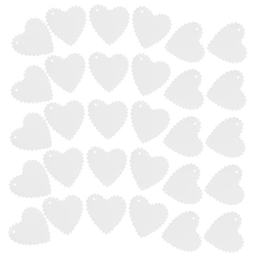 DOITOOL 50 Stück Liebe Herzförmige Papieranhänger Blanko Karten Umweltfreundliche Geschenkanhänger für Hochzeit Party Geschenkbox Beschriften und Dekoration von DOITOOL