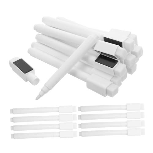 DOITOOL 50 Stück Magnetische Trocken Abwischbare Whiteboard Stifte Löschbare Stifte Waschbare Trocken Abwischbare Marker Weiße Marker von DOITOOL