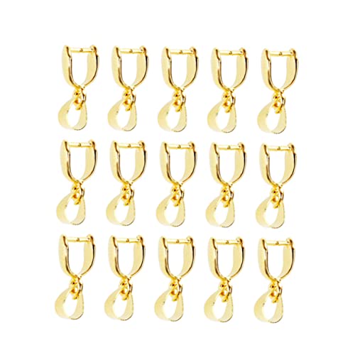 DOITOOL 50 Stück Melonensamenschnallen Accessoires Accessoires Stecker Anhänger Prise Clip DIY Schmuckzubehör Verbindungselemente für Schmuckverschlüsse Halskette Kettenverbinder Golden von DOITOOL