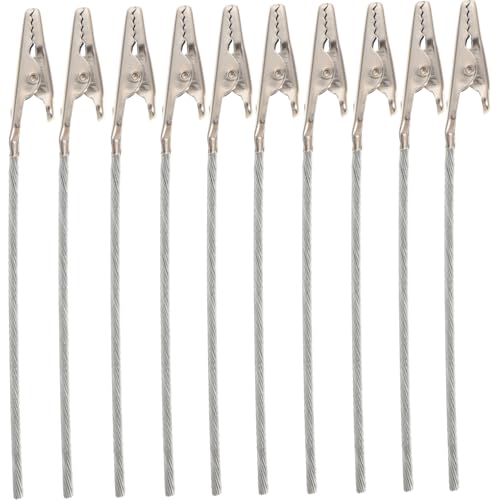 DOITOOL 50 Stück Metall Alligator Klemmen DIY Fotohalter Klammern für Karten Memo Notizen Halterung Stabile Draht Clips für Foto Wanddekoration von DOITOOL