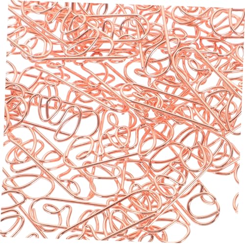 DOITOOL 50 Stück Metall -Büroklamme geldumschläge umschlag office supplies Büroklammern für Lesezeichen cartape Papier süße Büroklammern Befestigungsclips für Dokumente Buchleseclips Eisen von DOITOOL