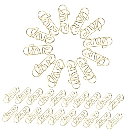 DOITOOL 50 Stück Metall -büroklamme Geformt Form Einer Büroklammer Farbig Bunt Knochen Büroklammern Kleine Büroklammern Dekorative Büroklammern Zarte Büroklammern Golden Eisen DOITOOL 50 Stück Metall -büroklamme Geformt Form Einer Büroklammer Farbig Bunt Knochen Büroklammern Kleine Büroklammern Dekorative Büroklammern Zarte Büroklammern Golden Eisen von DOITOOL