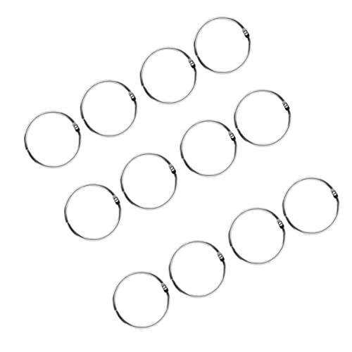 DOITOOL 50 Stück Metallbuchringe Diy Ringe Aufklappbare Buchbinderinge für Schlüssel Karten und Bastelprojekte Rostfreier Leicht und Vielseitig DOITOOL 50 Stück Metallbuchringe Diy Ringe Aufklappbare Buchbinderinge für Schlüssel Karten und Bastelprojekte Rostfreier Leicht und Vielseitig von DOITOOL