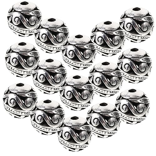 DOITOOL 50 Stück Metallperlen für Schmuckherstellung Vintage Legierungs Abstandperlen für Armbänder und Antik Silber für Diy Projekte DOITOOL 50 Stück Metallperlen für Schmuckherstellung Vintage Legierungs Abstandperlen für Armbänder und Antik Silber für Diy Projekte von DOITOOL