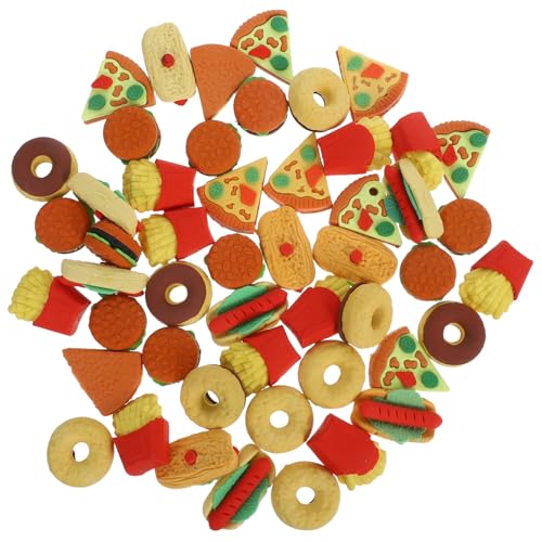 DOITOOL 50 Stück Mini Lebensmittel Radierer für Süße Hamburger Hot Dogs Pommes Frites Donuts Pizza Klassenzimmer Belohnungen Partygeschenke Schulbedarf für Schüler DOITOOL 50 Stück Mini Lebensmittel Radierer für Süße Hamburger Hot Dogs Pommes Frites Donuts Pizza Klassenzimmer Belohnungen Partygeschenke Schulbedarf für Schüler von DOITOOL